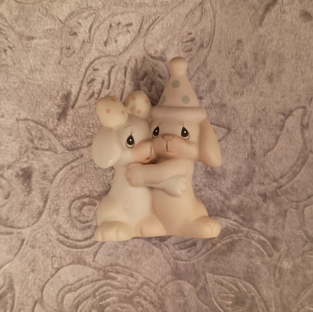 Vintage Precious Moments "Let's Be Friends" Puppy Dogs Figurine #527270